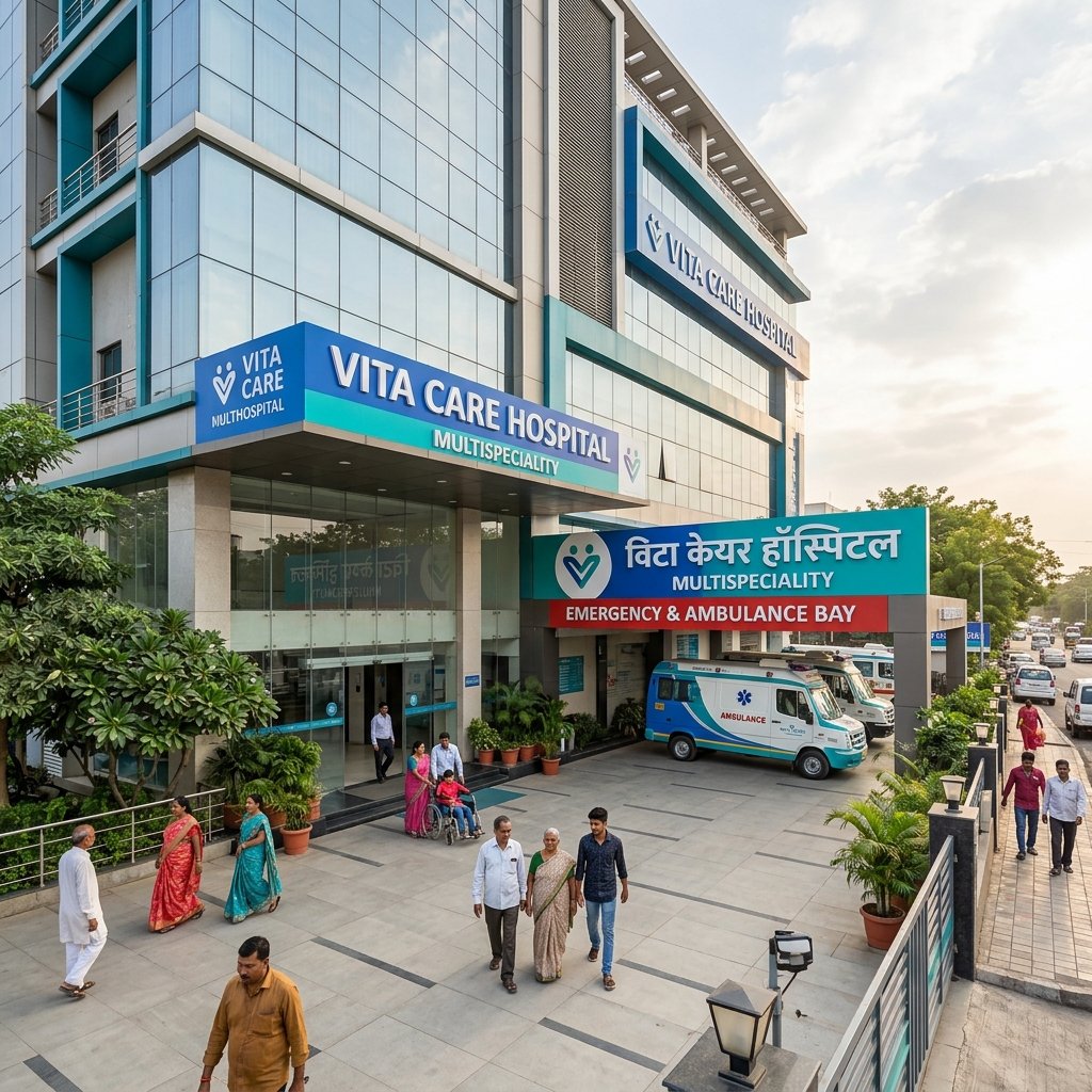VITA CARE HOSPITAL Building Facade - Best Hospital in Madhubani Bihar